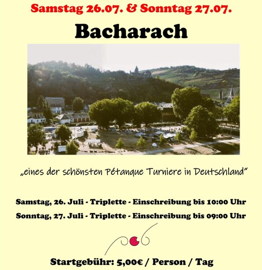 Plakat 2025 | © Petanque Club Bacharach