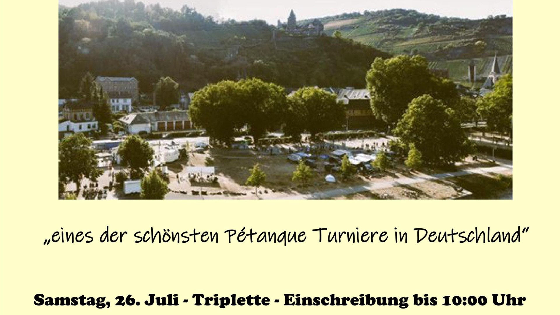 Plakat 2025 | © Petanque Club Bacharach